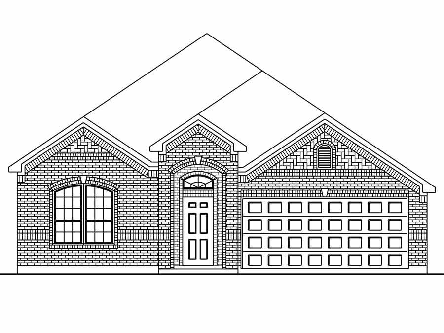 New Single Story House Plans In Katy Tx The Brighton At