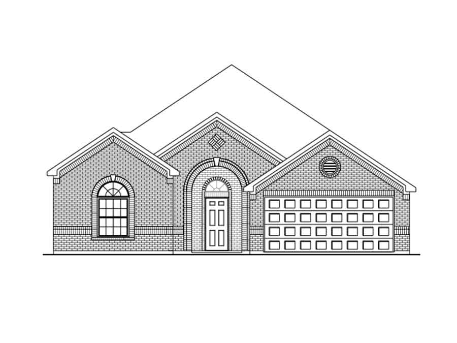 New Single Story House Plans In Tx The Gloster At Woodshore 3